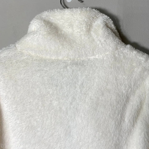 NWOT J. Crew Factory Womens XS Long Sleeve Half-Zip Sherpa Pullover Jacket White - Picture 14 of 16